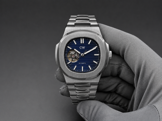 Nautilus Open Blue Dial