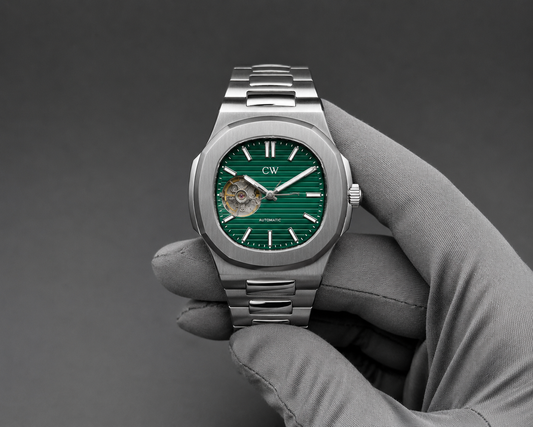 Nautilus Open Green Dial
