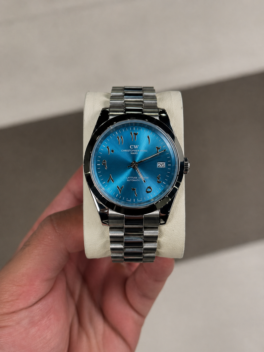 Sky blue Arabic Dial