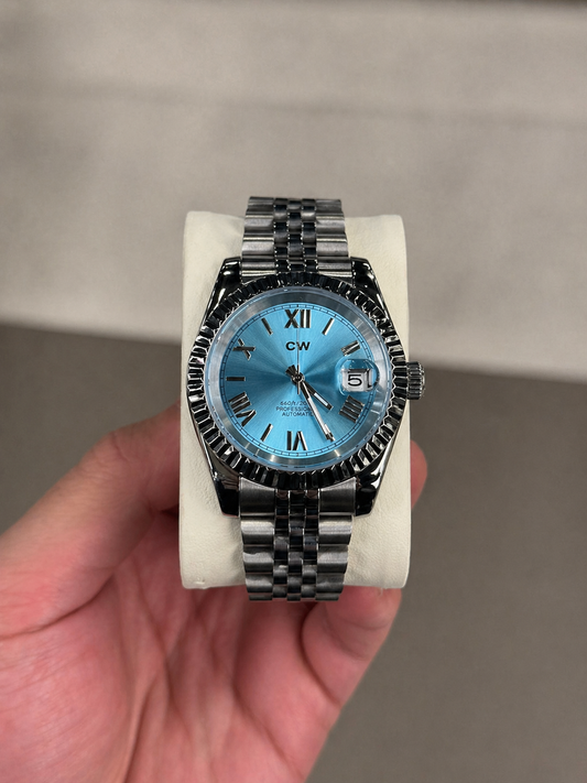 Ocean Blue Roman Dial
