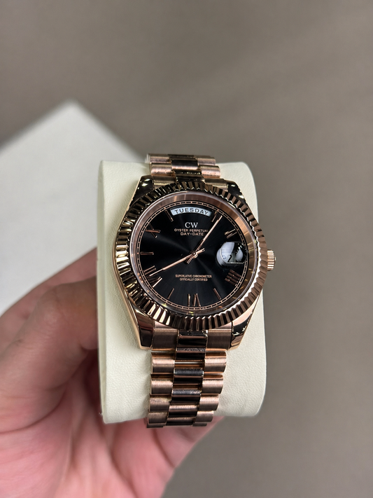 Golden Roman Numeral Dial