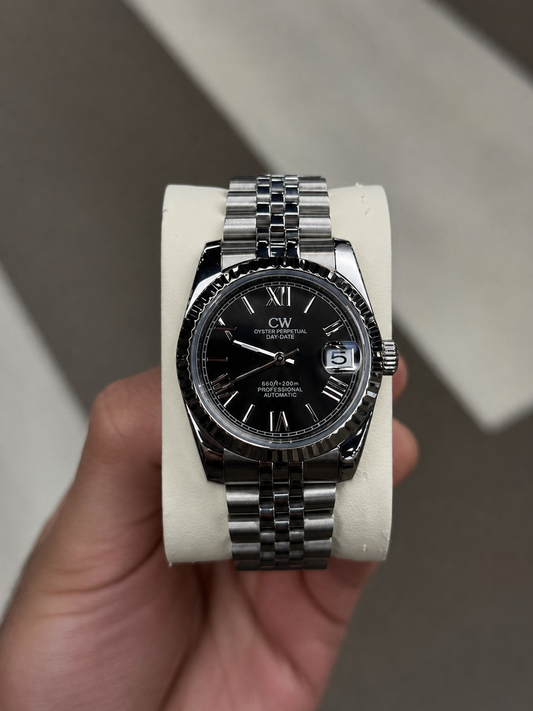 Black Roman Numeral Dial