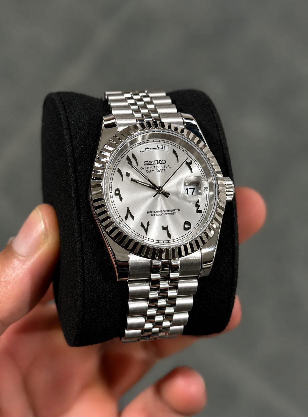 Platinum Arabic Dial